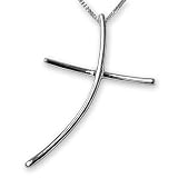 Select Gifts Sterling Silber Kreuz gebogen