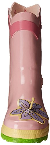 Lotus Flower Yellow and Pink Natural Rubber Rain Boot4