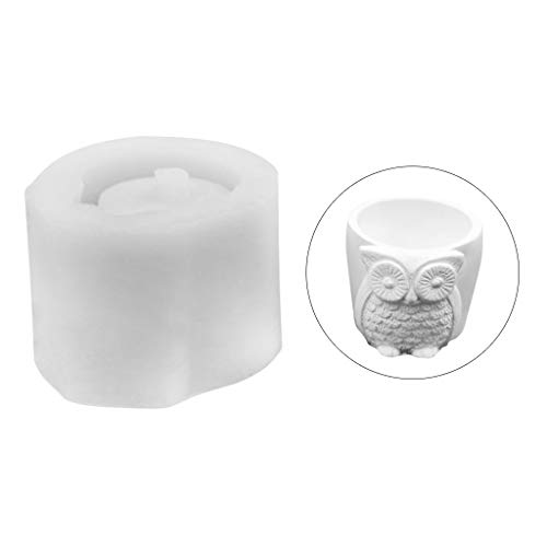 WT-DDJJK Suministros de jardinería, Molde de Silicona Duradero para macetas de búho,...