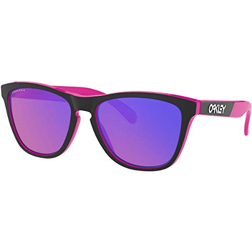 Oakley Oo9245 Frogskins Low Bridge Fit - Gafas de sol cuadradas para hombre, Dark Berry Black/Prizm Trail, 54 mm