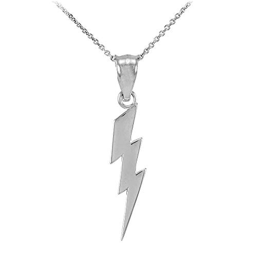 Blingsoul Silver Thunder Lightning Bolt Pendant For Women - Thunderstorm Lightning Bolt Chain Jewelry For Men