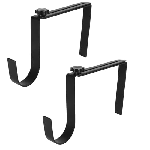BEISE Wreath Hanger for Headstone, Adjustable 6"- 11", Black 2 Pack, Non-Slip Sponge Grip, Fits Thick Upright Gravestone with Flat or Uneven Arched Tops, Easy Outdoor Cemetery Christmas Décor by BEISE - Used condition - US$12.34