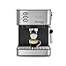 Solac - Cafetera Espresso INOX 2en1 20 Bar | Sistema Doble Salida y Super Crema | Bandeja Calientatazas | Vaporizador Orientable |1.2L| Apto Cápsulas y Café Molido | Apagado automático