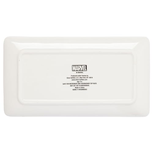 Image of Silver Buffalo Marvel Avengers Spider-Man Ceramic Sushi Set with Dipping Sauce Dish and Matching Chopsticks