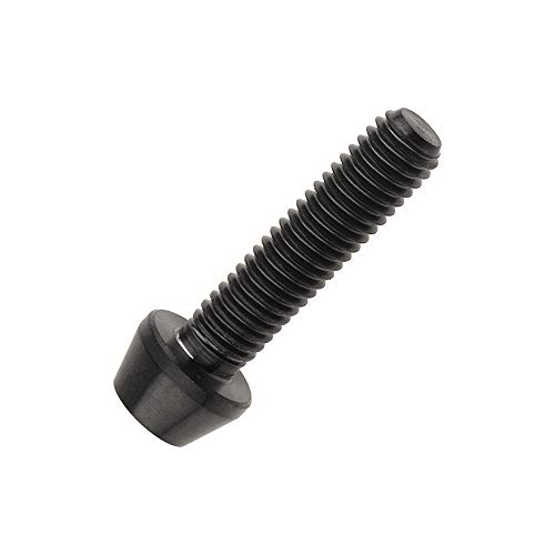 Image of Titanium Ti Bolt M5x9 16 18 20 25 30 35 40 45 50 55 60mm Tapered Head Screws Pack of 4 (M5x20mm, Black)