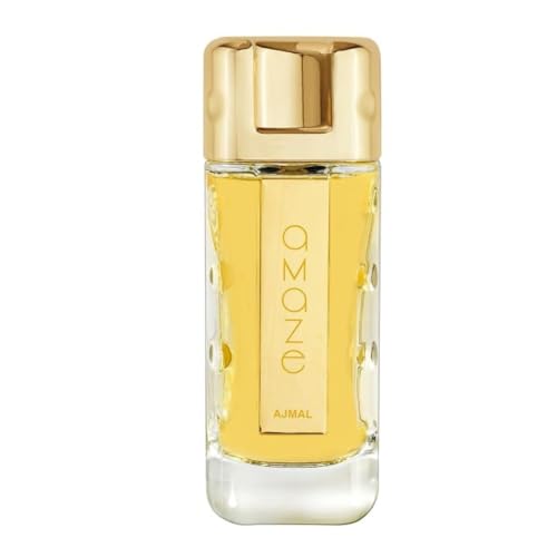 Ajmal Amaze Eau de parfum longue durée en bois 75 ml Cadeau pour femme Fabriqué à Dubaï