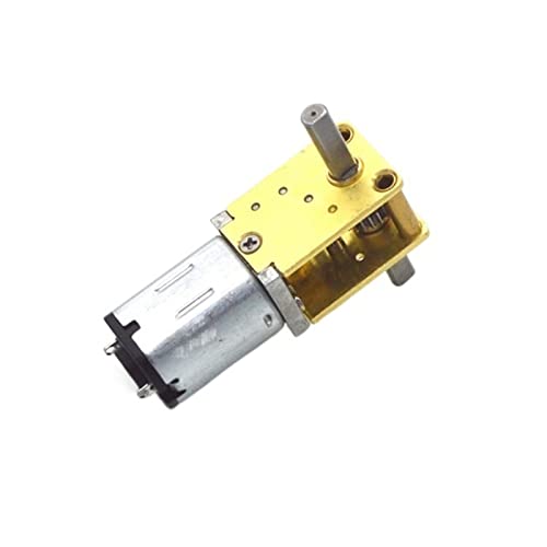ELLANA Powered Mini Tiny Dual-Shaft N20 Worm Gear Motor, 1218-N20 Micro Geared Motor, 3V6V12V High Torque Smart Car Pager Electric Motor Torque Gear (Size : 6V8RPM)