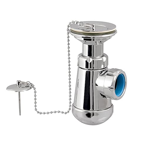 Jimten 004128 S-205 Sifon Botella C/Valvula Lavabo-Bide 1,1/2X70 Cromo