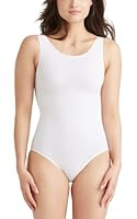 ESSENTIALS BY TUMMY TANK Womens Seamless Scoop Neck Shaping Full Back BodysuitShapewear Bodysuit, White, 2X/3X