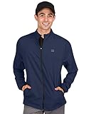 Mens Windbreaker Jackets - Zippered Golf Wind Breaker Jacket - Vented, Dry Fit