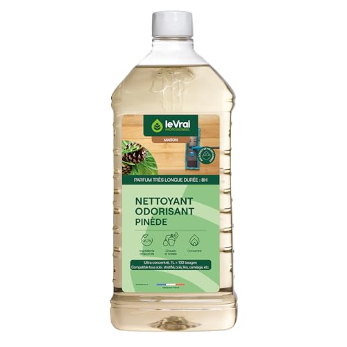 LE VRAI PROFESSIONNEL - Nettoyant Odorisant - Multi-Surfaces - Autolaveuse - Parfum Pinède - Fabrication Française - Flacon 1L