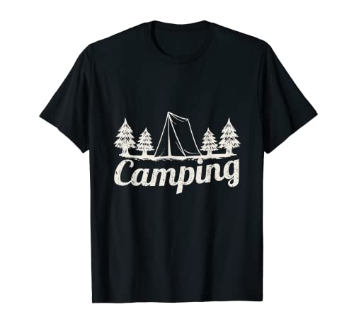 Divertido camping al aire libre campamento hombres mujeres niños Camiseta
