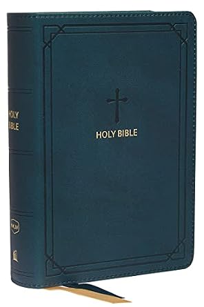 NKJV, End-of-Verse Reference Bible, Compact, Leathersoft, Teal, Red Letter, Comfort Print: Holy Bible, New King James Version Imitation Leather – September 29, 2020