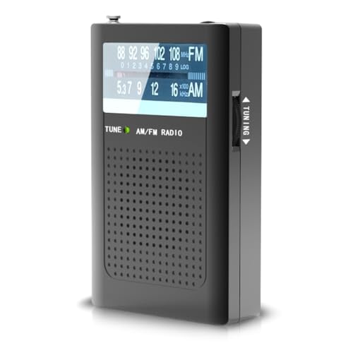 Xnuiasqe Radio Portátil Am/FM para Emergencias Meteorológicas con Antena Incorporada y Altavoz Potente Personas Mayores.