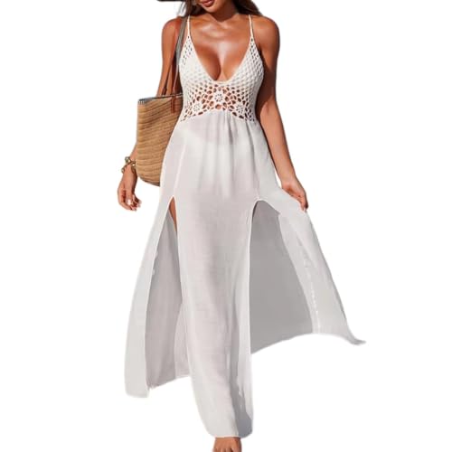 Robe d'été en tricot de plage de qualité premium et dos nu sophistiqué