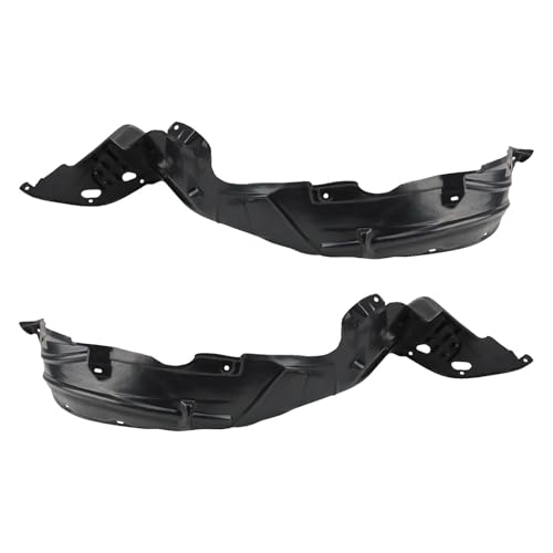 Image of TRQ Front Inner Fender Liner Set Compatible with 2003-2007 Honda Accord HO1248117 HO1249117