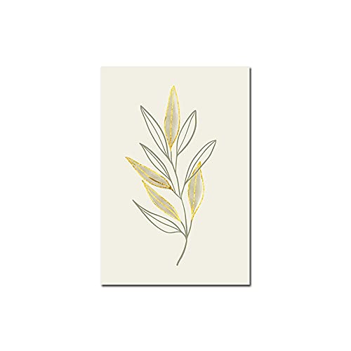 Dessin Affiche Boho Botanique en Toile Haute Qualité