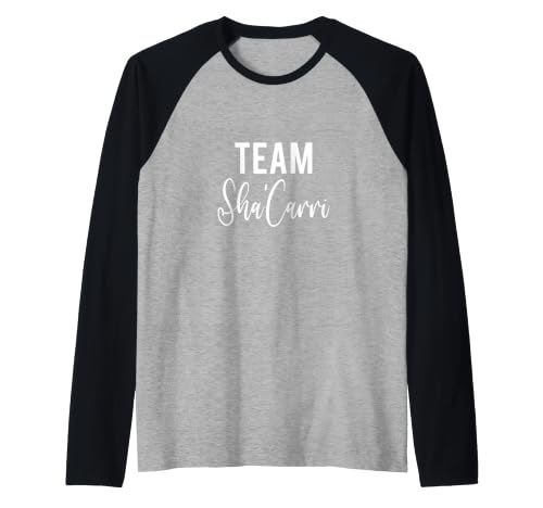 Team Sha'Carri Support Raglan Baseball Tee