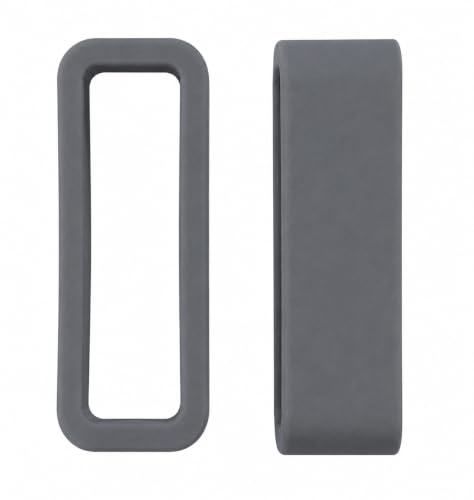 Image of Dreamy 22mm Silicone Smart Watch Strap Loops /Keepers Holder Retainer Loop Replacement - color Watch Band Loop (Pack of 2)