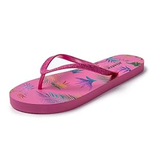 JOMIX teenslippers voor dames, glanzend, strand, schuim, zwembad, dames, plat, zee, douche, badkamer, teenslippers voor dames
