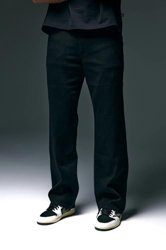 ANANKE Retrograde Straight Leg Jean | Men’s Black Stretch Denim Mid-Rise Relaxed Fit Zip Fly2