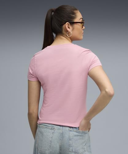 Image of Puma Women Cotton Letter Print Regular Fit Tees
