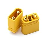 V TELESKY 5PCS XT60 XT60P MR30 XT90 XT30U Male Female Bullet Connectors Plugs 4.5mm Gold Plated Banana Plug Female Male (5PCS XT30U male)