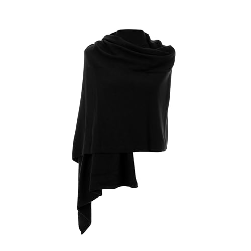 MAPIMANIA - Wintermantel Damen Lang aus Kaschmir und Wolle, Cashmere Stola Winter, Schultertuch für Abendkleid Made in Italy