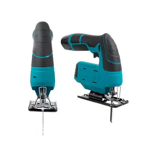 Serra Eletrica Tico Tico Portátil 12v 500w 65mm 2200rpm Carregador Bivolt 2 Baterias 1500mah 3 Serra