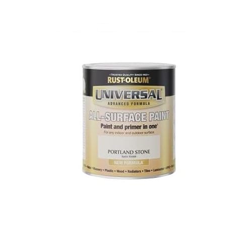 Rust-Oleum Universal All Surface Brush on Paint - Satin - Portland Stone - 250ml