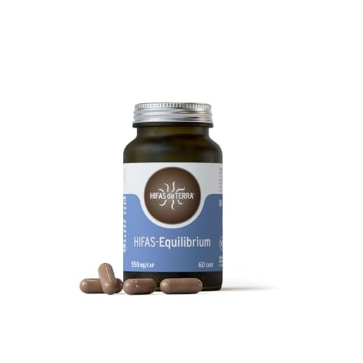 HIFAS DA TERRA - HIFAS-Equilibrium Extractos de Hongos Puros de Reishi, Melena de León y Cordyceps para Equilibrar el Bienestar Físico y Emocional - Bote 60 Cápsulas