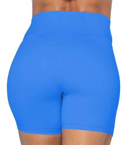 Image of Sunzel No Front Seam High Waist Biker Shorts for Women, Squat Proof Yoga Workout Gym Bike Shorts | 3, 5 Or 8-Inch Inseam, High Waisted, Tummy Control, No Front Seam, Buttery Soft, Compression Fit, Squat Proof