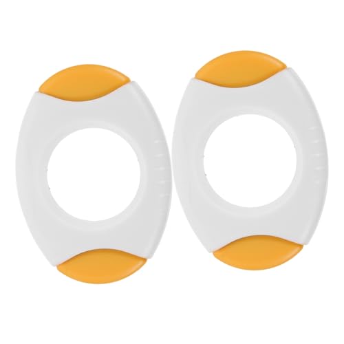 DECOMELODY 2個 エッグシェルカッター 丈夫なスチール製 ゆで卵用卵割り器 多機能キッチンツール 丸型開口でデザートや卵アート作りに