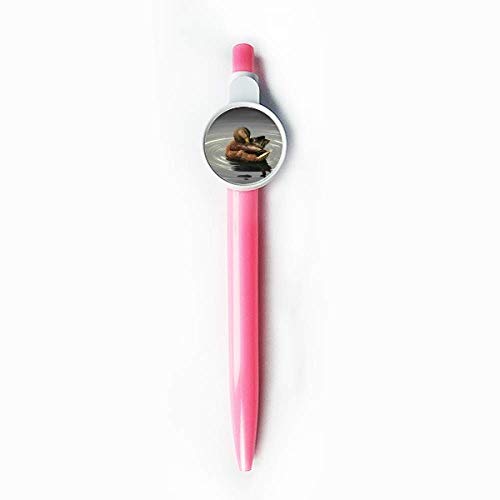 Stylo rétractable cygne DIYthinker bleu pour papeterie créative et dessin animalier