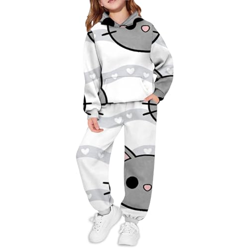 Survêtement bébé fille 6 12 mois : ensemble décontracté avec sweat à capuche et pantalon jogging