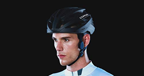 Coros Omni Smart Cycling Helmet w/Bone Conduction Audio, LED Tail Lights, SOS Alert Removable Visor | Adjustable Sizing | Connects via Bluetooth Music, Calls Navigation - Thumbnail 3