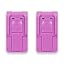 Magenta Push Button Latches