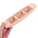 Kisangel 1pc Miniature Wooden Boat Wooden Boat Unfinished Mini Wood Row Unfinished Wood Outdoor Toys Oars Canoe Model s Child Shelf Small