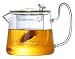 Bouilloire Théière en verre domestique à haute capacité avec une fuite de fleur de filtre théière à haute température résistant à la température théière (couleur: c) Théière (Color : A)