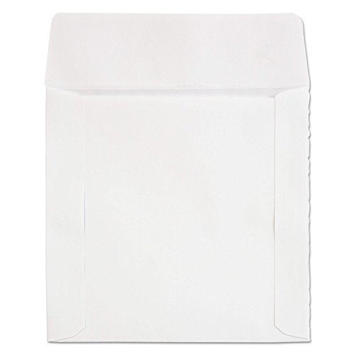 Quality Park Paper CD/DVD Sleeve, Ungummed, White, 4.825 x 5, 250 per Box, (62905) - image 4