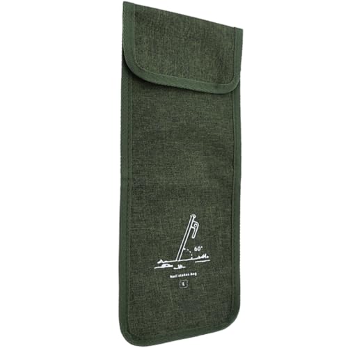 HOOTNEE Bolsa de Almacenamiento para Estacas de Camping al Aire Libre, Tela Oxford Resistente, Tamaño Compacto Portátil, Contenedor Multifuncional para Piquetas y Martillos, Adecuado