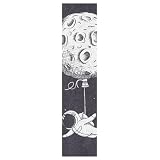 KAAVIYO Astronauta Luna Globo Dibujos Animados Skateboard Griptape Antideslizante Autoadhesivo Longboard Griptapes Pegatinas de Agarre(9x33in,44x10in 1pcs)