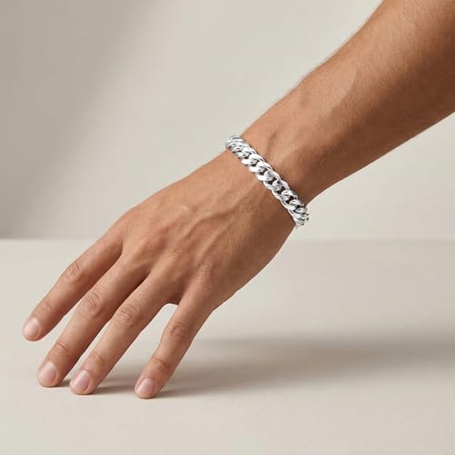 Pulsera de plata esterlina S925 para hombre 10MM miniatura 2