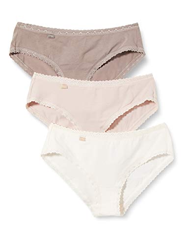Sloggi Femme 24/7 Weekend Hipster C3p Sous v tements hispter, Skin - Dark Combination, 42 EU