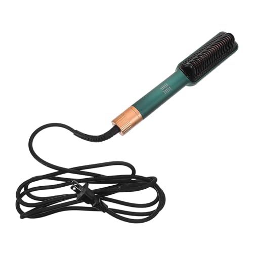 Plancha para el Cabello de Doble Voltaje, Inalámbrica, Portátil y para Uso en Cabello Mojado o Seco, con Función de Cepillo, Color Verde miniatura 1