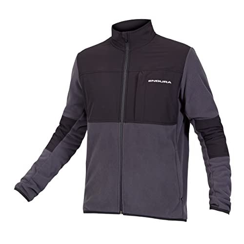 Endura Camisa masculina Hummvee com zĂper completo de lĂŁ para ciclismo, preta, pequena