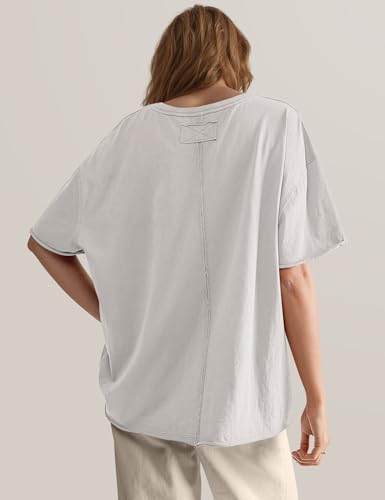 TARSE Oversized Tshirts for Women 2024 Loose Fit Summer Tunic Tops Soft Cotton Short Sleeve Boxy Tee2