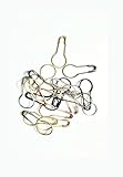 Hijab pin, coil less hijab safety pin Black-Golden-Silver colure Set of 50