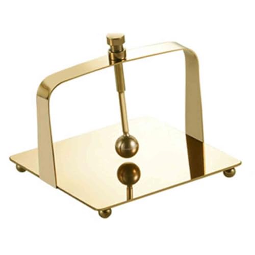 GUOXIAD Dispensador De Servilletas De Pie De Acero Inoxidable con Tapa Elevable Y Base Antideslizante, Porta Toallas De Papel For Restaurante, Bar Y Cafetería.(Gold Small)