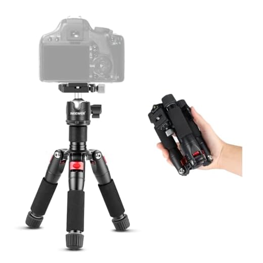 Neewer Portable Desktop Mini Tripod - Aluminum Alloy 20 inches/ 50 Centimeters with 360 Degree Ball Head, 1/4 inch Quick Shoe Plate for DSLR Camera Video Camcorder, Load up to 11 pounds/5 kilograms